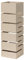Baroni Home Paragüero Moderno Diseño Moderno con Tallado de Lluvia, Paragüero original con Gancho y Bandeja de Goteo Extraíble para Decorar el Hogar y la Oficina 15,5x15x49 cm (Gris Pardo)