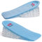 SULPO Semelles rehaussées en silicone avec talon compensé - 5 couches réglables avec coussin d'air - Pour homme et femme - 1 paire