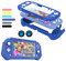 FIWWAT Switch Lite Hülle, Schutzhülle für Nintendo Switch Lite 2019, kompatibel mit Nintendo Switch Lite Displayschutz, Handgriffhülle mit eingebautem PC-Bildschirm und 2 Daumenkappen, Blau
