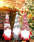 KAMACA 3er Set Weihnachts - Wichtel mit Bart Dekofigur Weihnachten Gnom Weihnachten (3er Set Wichtel rot grau rot)