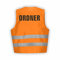 Fassbender-Druck WARNWESTEN - Sicherheitsweste ORANGE Warnweste nach EN ISO 20471 zertifiziert - Warn Weste für Ordner - Unisex mit hochwertigem Reflektorstreifen (ORANGE I 3XL/4XL I 5er Set)