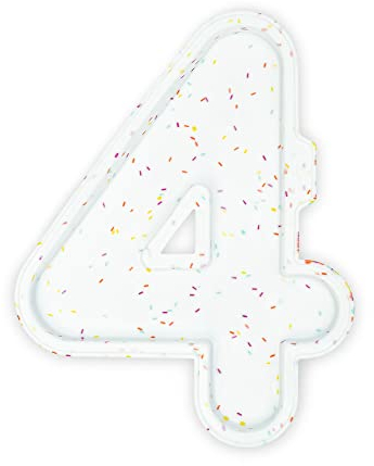 CÉCOA • Set de 2 Moules en Silicone • Layer Cake & Number Cake • Chiffre 4 • Antiadhésif & Facile à Démouler • Pâtisserie Créative & Anniversaires