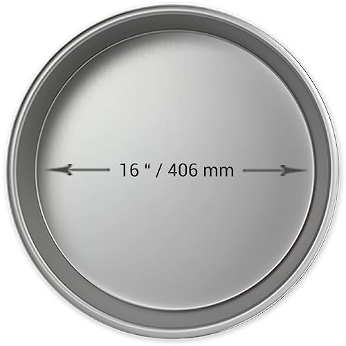 PME Moule à gâteau rond en aluminium 406 x 50mm, Argenté.