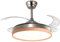 BEL AIR HOME - Ventilador de Techo Cosmos - Motor DC Silencioso - Luz LED 36W con 3 Temperaturas - Aspas Retráctiles - Mando a Distancia - Modo Invierno - Níquel Madera, Metal