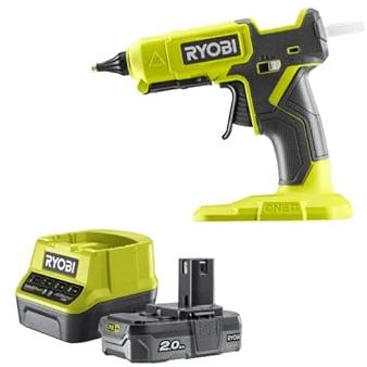 RYOBI Pack Pistolet à Colle 18V One+ RGL18-0 - 1 Batterie 2.0 Ah - 1 Chargeur Rapide