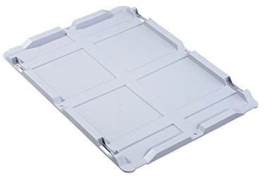 SuperSparSet 10x Auflagedeckel Set Eurobox NextGen mit Schaumstoff und 4 blaue Schiebeschnappverschlüsse | BxT 30x40cm | Eurobehälter, Transportbox, Transportbehälter, Stapelbehälter