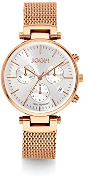 Joop! Damen Uhr Armbanduhr Chronograph 2022831 Analog Quarz Edelstahl