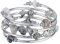 FULU AUTUMN Damen Boho Armband mit Mehrschichtiges Perlen Silber Wickelarmband Modeschmuck Geschenke zum Geburtstag und Muttertag für Frauen(19-Grey)