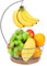 Livabber Countertop Fruit Basket Bowl with Banana Hanger, Modern Standing Fruit Vegetable Bowl Storage, with Banana Tree Holder for Kitchen Dinning Table (Round Wood, Chrome)