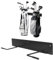 Black Golf Bag Wall Mount - Holds 2 Bags, Expand Garage Storage Space
