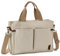 VASCHY Sac Cabas Femme, Poches Multiples Tote Bag Zippé Grand Sac Fourre-tout en Toile Sac a Main Sac Bandoulière Femme pour Travail École Achats Abricot