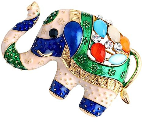 DEARMAMY Elefant Brosche Anstecknadel Für Damen Vintage Schmuck Accessoire Für Kleidung Schals Und Hüte Elegante Brosche Mit Robustem Material Für Besondere Anlässe Und Alltag