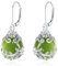Peridot Ohrringe Silber 925 Filigran Tropfen Ohrringe Peridot Ohrstecker Schmuck Geschenke für Damen