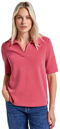 Street One Silk-Look Poloshirt Almond Coral 42
