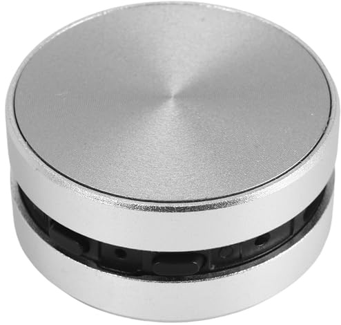 Jooehyer Portable Mini Bluetooth Speaker Turns Anything Into A Speaker Wireless Bone Conduction Induction Vibration Easy Install Easy to Use (Silver)