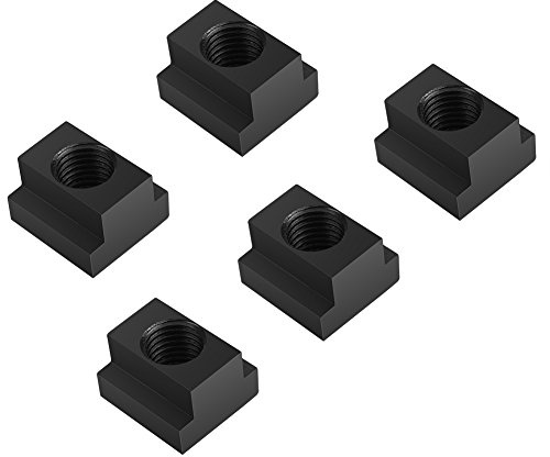 T Slot Nuts, 5PCS M16 Oxide Threads Fit Into T Slots for Machine Tool Tables