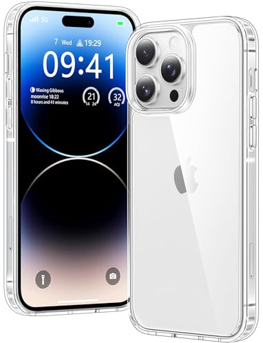 Voyahülle Hülle für iPhone 14 Pro Max Hülle, Anti-Vergilbung Transparent Handyhülle Stoßfest Schutzhülle, Premium Kratzfeste Case für iPhone 14 Pro Max - Durchsichtig