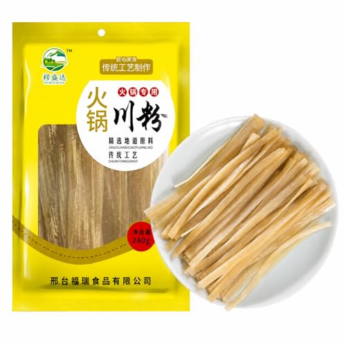 Wide Sweet Potato Glass Noodles for Hot Pot & Japchae, 240g