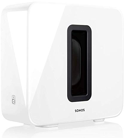 Sonos Sub, weiß – Leistungsstarker WLAN Subwoofer für dynamische & tiefe Bässe für alle Sonos Speaker – Eleganter Multiroom Subwoofer für erstklassigen Sound