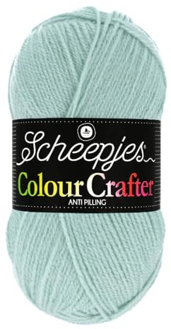 Scheepjes Colour Crafter 100g Yarn Ball | Acrylic DK Double Knit Wool | Soft & Anti-Pilling for Knitting, Crochet, Blankets & Amigurumi (1820 Goes)