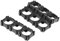 DollaTek 10Pcs 1x3 Cell Spacer strahlende Schale Halter Halterung für 18650 Batterie