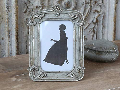 Chic Antique Bilderrahmen Fotorahmen grau Landhaus Shabby Vintage Nostalgie