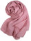 Forever Angel Luxus Damen Georgette Seidentuch 100% Seiden-schals Stola Halstücherr Altrosa Maße 78.7X25.6 / 200cmX65cm