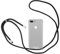 JProtect für iPhone 7/8 Plus Hülle mit Band – Handyhülle zum Umhängen mit Band in Schwarz – Handykette iPhone 8 Plus Kordel Hülle mit Kette/Schnur – Schützendes Case