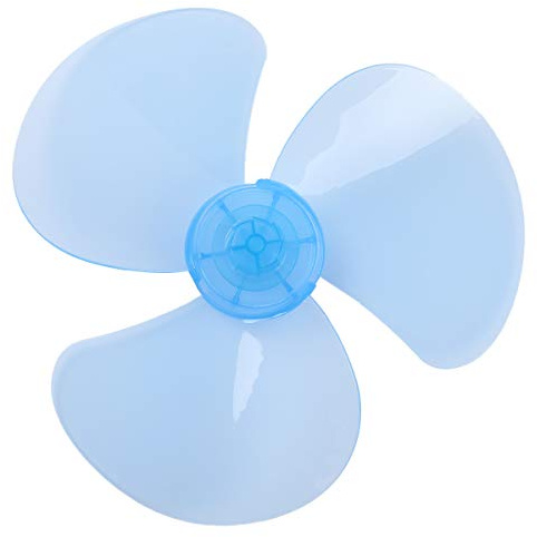 Freebily 12/16 Zoll Lüfterflügel 5/3 Blätter aus Kunststoff Blätter Ersatzteile für Haushalt Stand Lüfter Tischventilator Standfußlüfter Universal Zubehör Blau 3 Blätter 12 Inch
