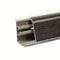 DQ-PP Profilé d'angle de 1,5 m - Wengé - 37 x 24 mm - PVC - Vis incluses - Baguette de finition pour plan de travail de cuisine - Baguette de finition murale pour plateau de table
