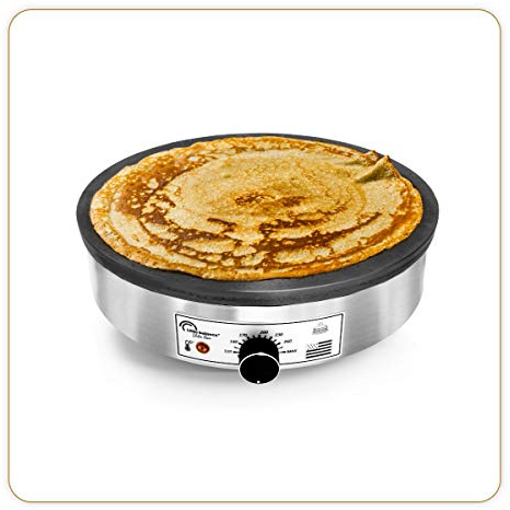 LITTLE BALANCE 8482 Crêpière Armoric Pro, Crêpière professionnelle électrique, Usage intensif, Puissance 3000 W, Finition Inox