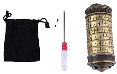 Wosune Da Vinci Code Lock, Haltbarkeit Passwort Letter Code Lock Passwort ändern Elegantes Design für Schmuck Schlüssel