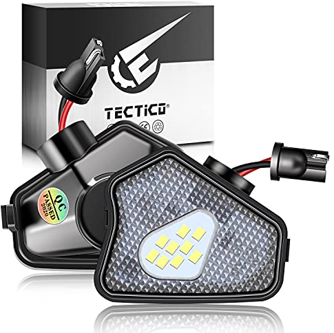TECTICO LED Umfeldbeleuchtung Spiegel 12V Auto E9 Umgebungslicht 6000K Kaltweiß Kompatibel mit Benz W176 W204 W212 W218 W117 W156 W209 W221 W246 W242 C216 C207, 2 Lampen