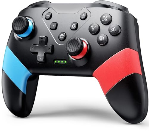 VOYEE Switch Controllers Compatible with Switch/Lite/OLED, Programming Wireless Pro Controller with Motion Control, Vibration, Wake-up, Turbo, Screenshot
