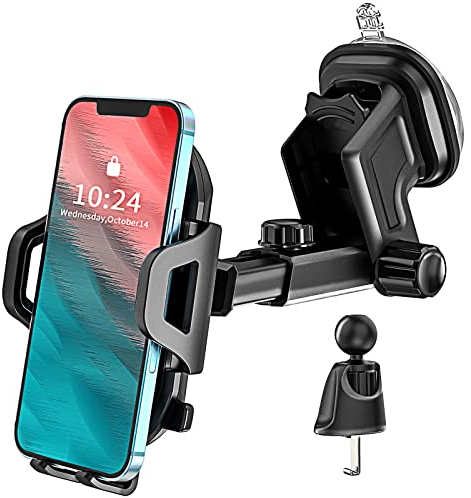 Car Phone Holder,3 in 1 Super Stable for Car Dashboard/Windscreen/Air Vent,Car Mount Cradle for Samsung S23 S21 S20 S22 S24 S25 Plus Ultra FE A16 A35 5G A12 A14 A54 A42 A41 A10,Oppo Find X3 X2 Pro A53