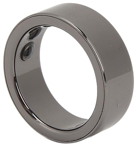 VGEBY Smart Ring, Gesundheits, Gesundheits Fitness, Wasserdichter Smart Ring, Aktivitäts für Herzfrequenz, Körpertemperatur, Blutsauerstoff, Schwarz (19)