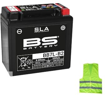 KOMPATIBEL MIT MBK Skyliner DD 125 pro Jahr 2001 al 2005 Batterie YB7L-B2 BS BB7L-B2 (FA) SLA AKTIVIERT, BEREIT UND GELADEN FÜR DEN Einsatz 8,4 AH Ampere 12 Volt 135X75X133MM