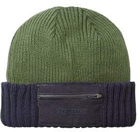 SEALSKINZ Colby wasserdichte Strickmütze für Kaltes Wetter mit Reißverschluss, Olivgrün, XXL