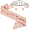 Floatdream Mädchen Schärpe & Strass Tiara Kit, Geburtstag Party Deko, 25. Geburtstag Schärpe und Tiara für Mädchen, Für Geburtstagsparty-Dekoration, Glückwünsche zum 25. Geburtstag
