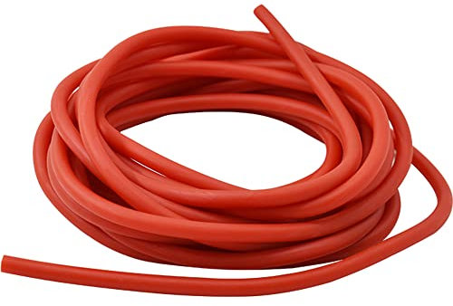 Runzkzy 16.4ft/5m Naturlatex Gummischlauch Schleuderbänder Katapult Gummibänder Professionelle Jagd Schleuder Zubehör (Rot-3060)