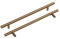 goldenwarm 5 Pack Champagne Bronze Kitchen Handles 192mm Hole Centers Champagne Bronze Drawer Pulls Champagne Door Handle Wardrobe Door Handles