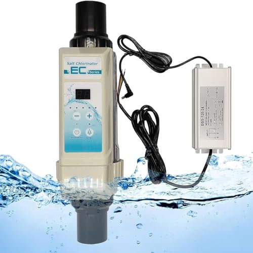 GYQSSD Salzpool-Chlorgenerator, Salzwasser-Poolchlorinatorsystem, Poolfilter-Schwimmbad, elektrolytischer Salzchlorinator für Pool, Spa-Wasseraufbereitungsmaschinen,16g/h