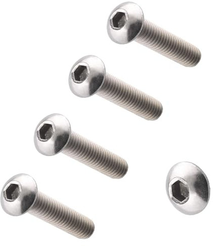 TERF® M3 X 35mm Hex Socket Cap Button Head Machine Screws Stainless Steel A2 (304) Machine Screw M3 (3mm) X 35mm Allen Key Hexagonal Socket Button Head Bolts - Pack of 20