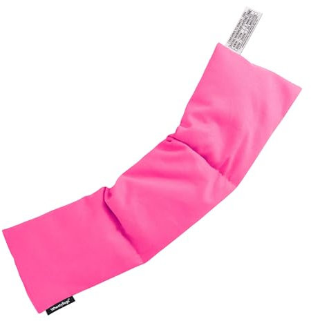 Wheat Bag Original Microwavable Heat Pack by WheatyBags® - 47cm x 12cm (18.5 x 4.5) - (Cotton Fabric - Hot Pink) - Warmth for Back, Shoulder, Neck, Knees, Arms & Legs