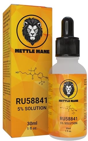 Mettle Mane - RU58841 5% Solution (50mg/ml) - DHT Blocker Hair Serum - 30ml Bottle