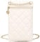 APMGONT Handy Umhängetasche Damen, Handytasche zum Umhängen Klein PU Leder Tasche Damen Handy Crossbody Tasche Multifunktionale Handytasche Umhängetaschen Geldbeutel für Mädchen Frauen (Weiß)