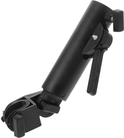 Yardwe Golf Umbrella Holder with Double Lock Clip Adjustable Golf Cart Umbrella Stand Attachment and Bag Holder