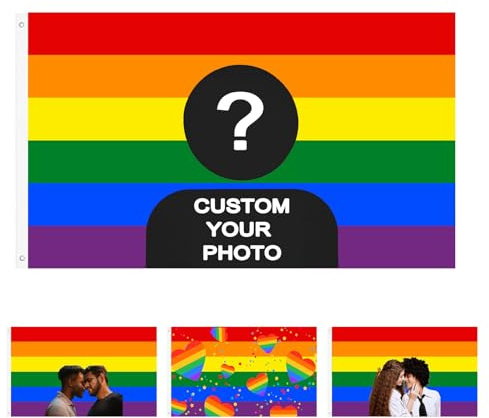 ​Personalisierte Regenbogen Pride Flagge LGBTQ+ Flagge 60x90/90x152cm DIY Lustige Banner Tapestry Poster Gemeinschaftsunterstützung Schlafzimmerflagge Outdoor Indoor​