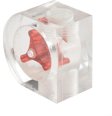 Transparent Acrylic Water Cooling Indicator Monitor Coolant Flow with G1/4 Thread Integration (B )