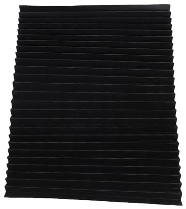 Tbest Tende oscuranti per finestre per camper con chiusura a tocco, materiale non tessuto, 60 x 150 cm (nero)